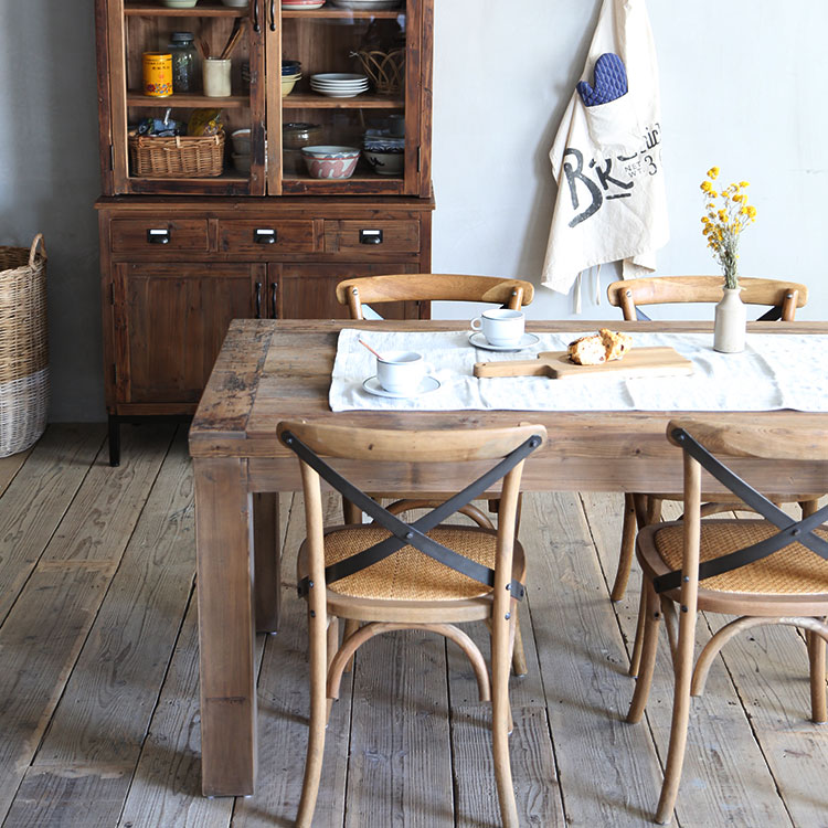 クラッシュゲート デコ ダイニングテーブル 200cm 醜く 