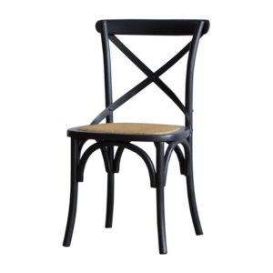 クロスバックチェア[BK]