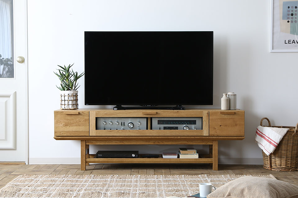 スラットテレビボード[Hi]