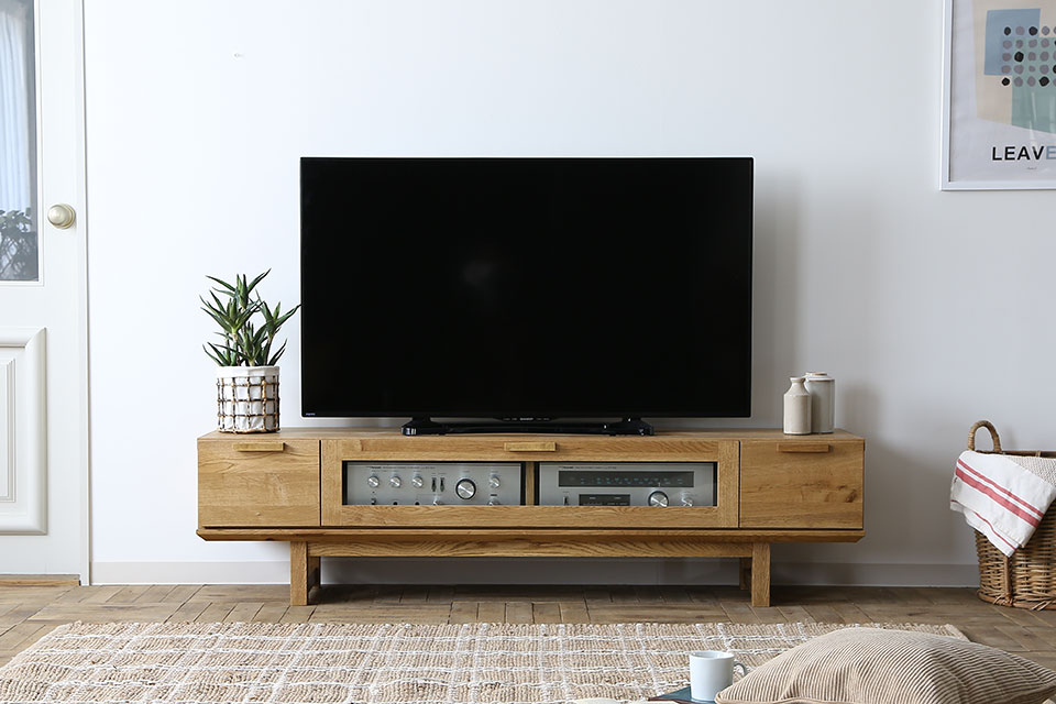 スラットテレビボード[Lo]
