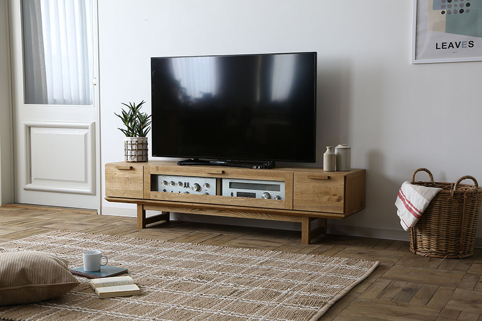 スラットテレビボード[Lo]