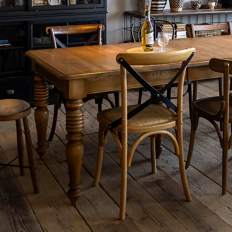 クロスバックチェアOAK-LBR