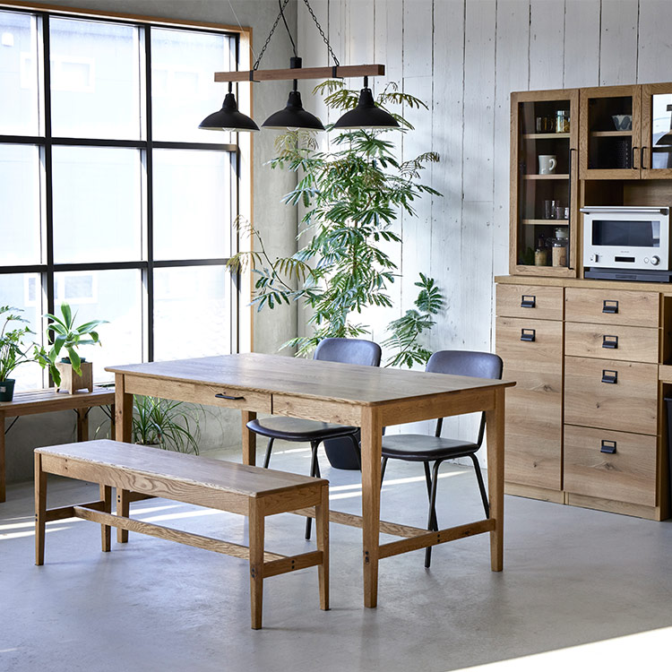 バーニー ダイニングテーブル&ベンチ｜ベンチ｜CRUSH CRASH PROJECT