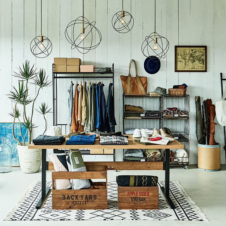 グリットハンガーラック｜収納家具｜CRUSH CRASH PROJECT -クラッシュ