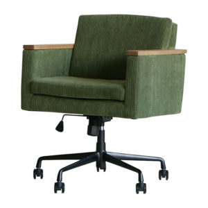 バレルデスクチェア [OAK-LBR/JACQUARD-MOCHA BR]｜チェア/スツール  