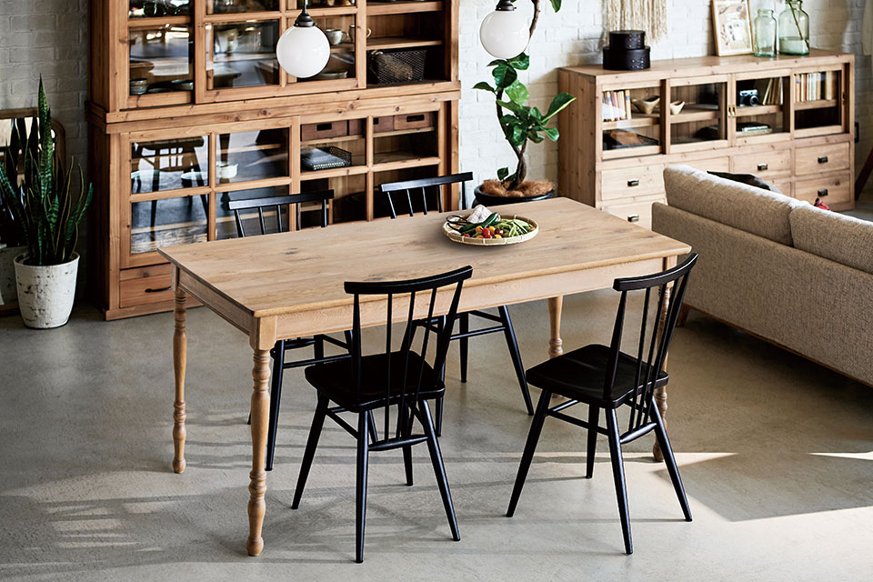 キリンテーブル＆キキチェアBK