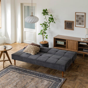 フレットソファベッド：CorduroyBK