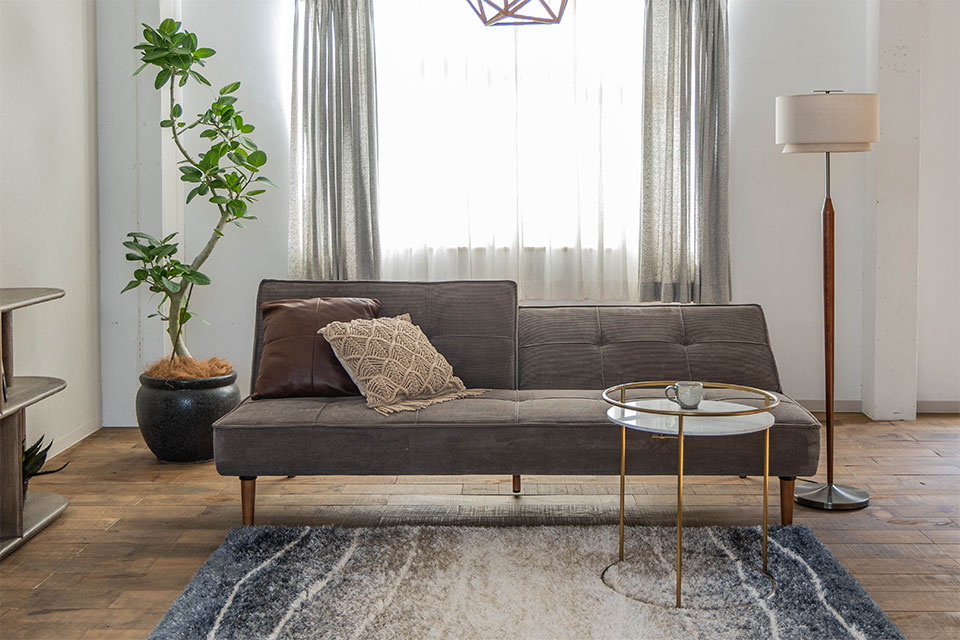 フレットソファベッド：CorduroyLionbark