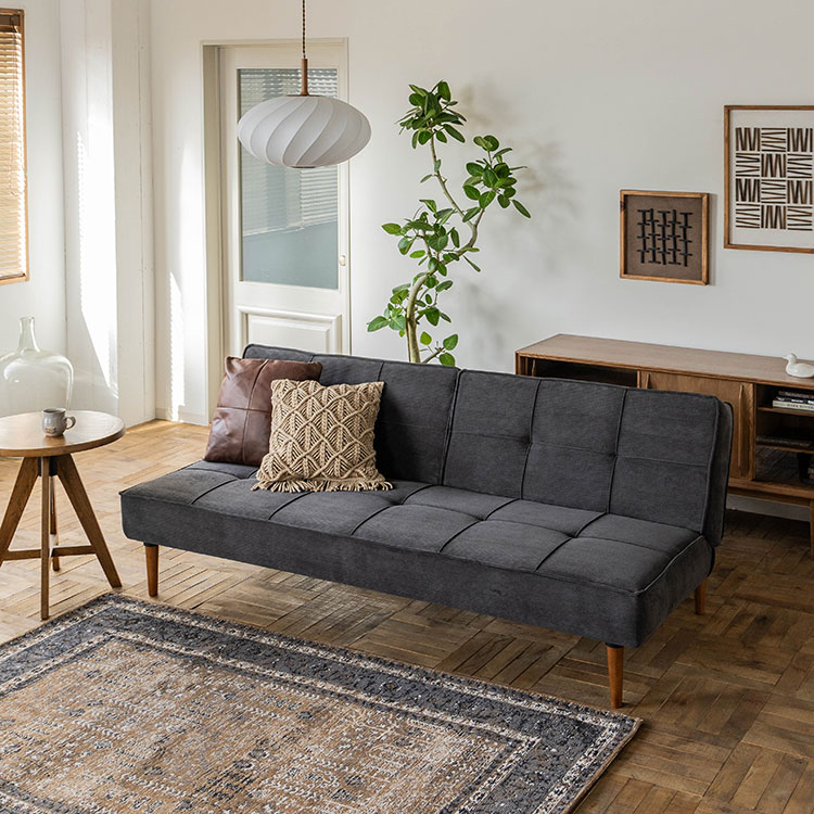 フレットソファベッド：CorduroyBK