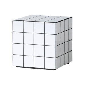 テラサイドテーブル キューブ型[BK/目地BK]