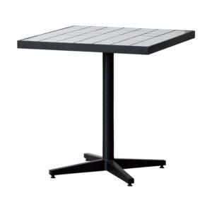 ロナカフェテーブル700[WH/目地BK]