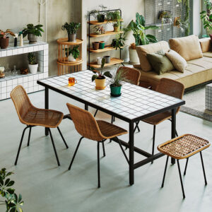 スタイリング：ナノダイニングテーブル＋フラムチェア＋ケインスツール