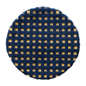 ワッフルチェアパッド-[NAVY/YELLOW]